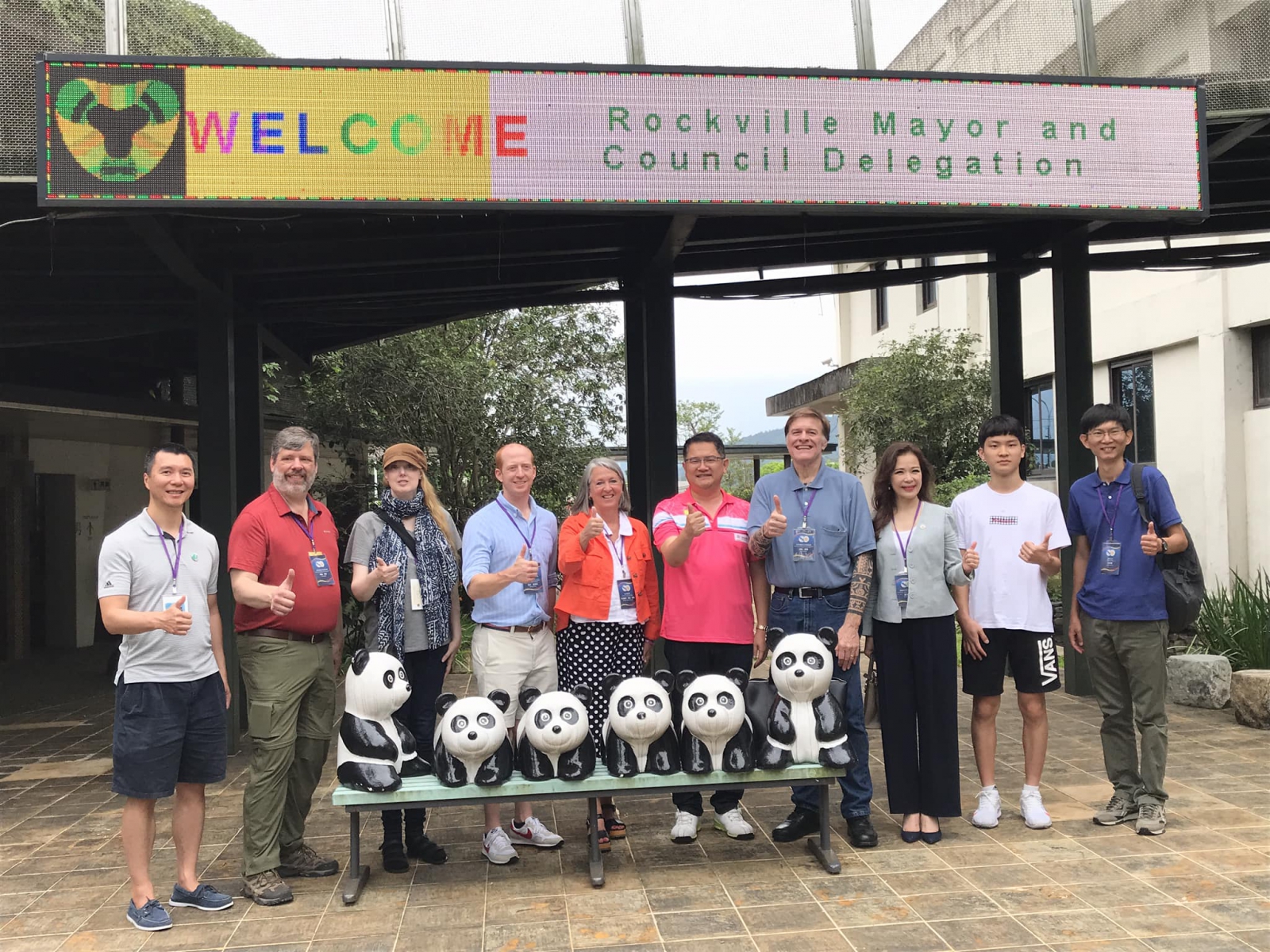 洛克維爾市市長參訪合影