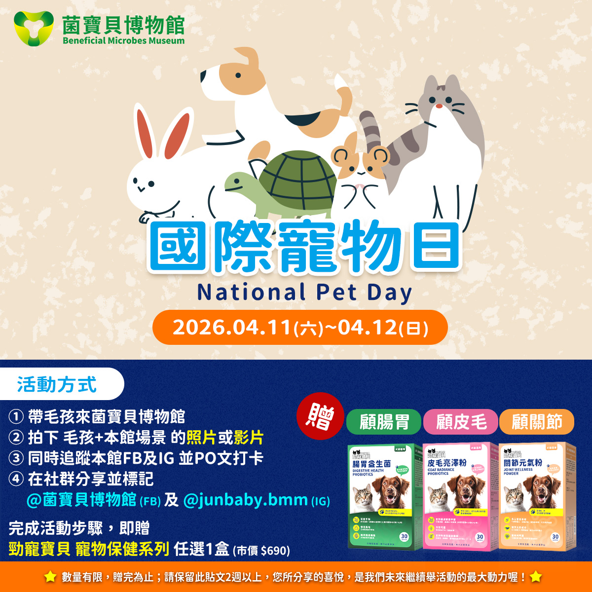 國際寵物日活動海報