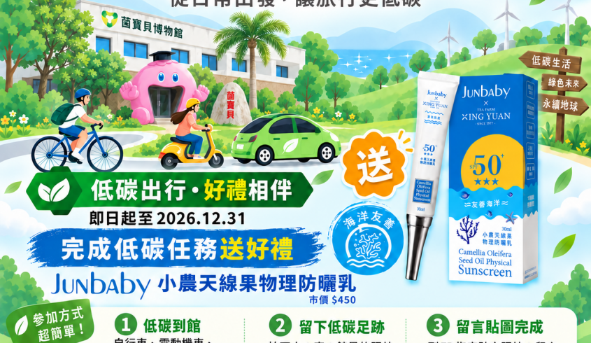 菌寶貝博物館響應世界無車日｜低碳輕旅行・永續向前行，一起從日常實踐永續生活